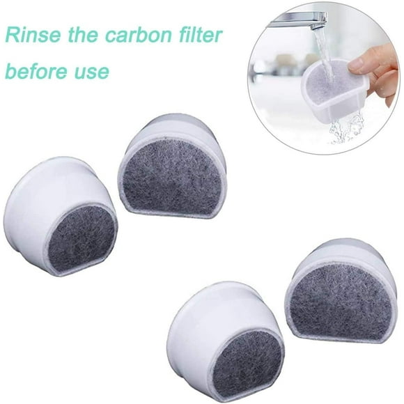 Pré-Filtres en Mousse et Filtre à Charbon Compatible avec Fontaine PetSafe Drinkwell en Acier Inoxydable 360 Avalon Pagode Seascape et Sedona, Filtre de Fontaine à Eau pour Chat Chien par POWEKA (Ensemble de 16)