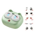 thumbnail image 3 of Organizador de casos de lentes automáticas con pegatinas adorno decoración desmontable portátil Verde, 3 of 8