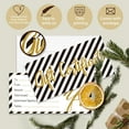 thumbnail image 3 of Paper Gift Card Invitation Cards for Birthday Wedding Party Rectangle Black 170x85mm 40pcs/set diy, 3 of 7