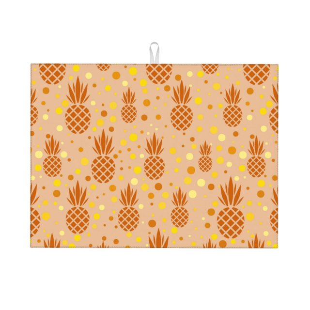 Balery Pineapples Alfombrilla de Secado para Cocina, 18x24 Pulgadas, Súper Absorbente para Platos y Encimeras