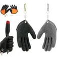 thumbnail image 2 of Catch Fish Anti-slip Durabl Knit Full Finger Waterproof Work Cutproof Glove Clasp Left Right Apparel Protect Hand Fishing Gloves Right Hand 5PCS, 2 of 6