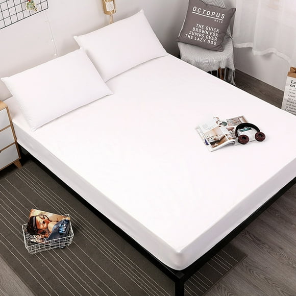 Waterproof mattress protector, fitted sheet, breathable mattress cover, waterproof mattress protector, moisture protection, fitted sheets, white