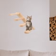thumbnail image 4 of Supvox Wooden Wall-Mounted Cat Steps in Khaki - Indoor Pet Climber Furniture, 1 Pair for Cats and Small Pets, 4 of 6