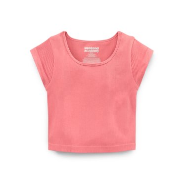 Weekend Academy Girls Cap Sleeve Seamless Top, Sizes 4-18