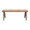 thumbnail image 3 of Franco Wooden Bench With Cane Seat, 45"W, Brown, 3 of 7