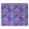 thumbnail image 1 of Floral Mouse Pad, Flower Art Pattern with Swirly Petals Leaves Branches Curls Pastel Pattern, Rectangle Non-Slip Rubber Mousepad, Blue Violet Lilac, by Ambesonne, 1 of 2