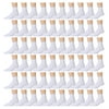 60 Pairs of Mens Ankle Socks, Wholesale Bulk Pack Athletic Sports Sock, by excell (White)