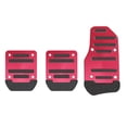 thumbnail image 1 of Cubiertas de pedales antideslizantes para coche, juego de almohadillas de pedal de aleación de aluminio para automóvil, accesorios de repuesto universales para pedal de embrague y freno de gas., 1 of 8