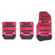 thumbnail image 1 of Cubiertas de pedales antideslizantes para coche, juego de almohadillas de pedal de aleación de aluminio para automóvil, accesorios de repuesto universales para pedal de embrague y freno de gas., 1 of 8