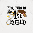 thumbnail image 4 of Inktastic Yes, This is My 1st Rodeo Cowboy Hat with Pink Band, Lasso Girls Baby T-Shirt, 4 of 5