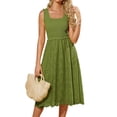 thumbnail image 1 of Vestido GRACE KARIN 2025 para mujer, casual, sin mangas, verde matcha S, 1 of 6