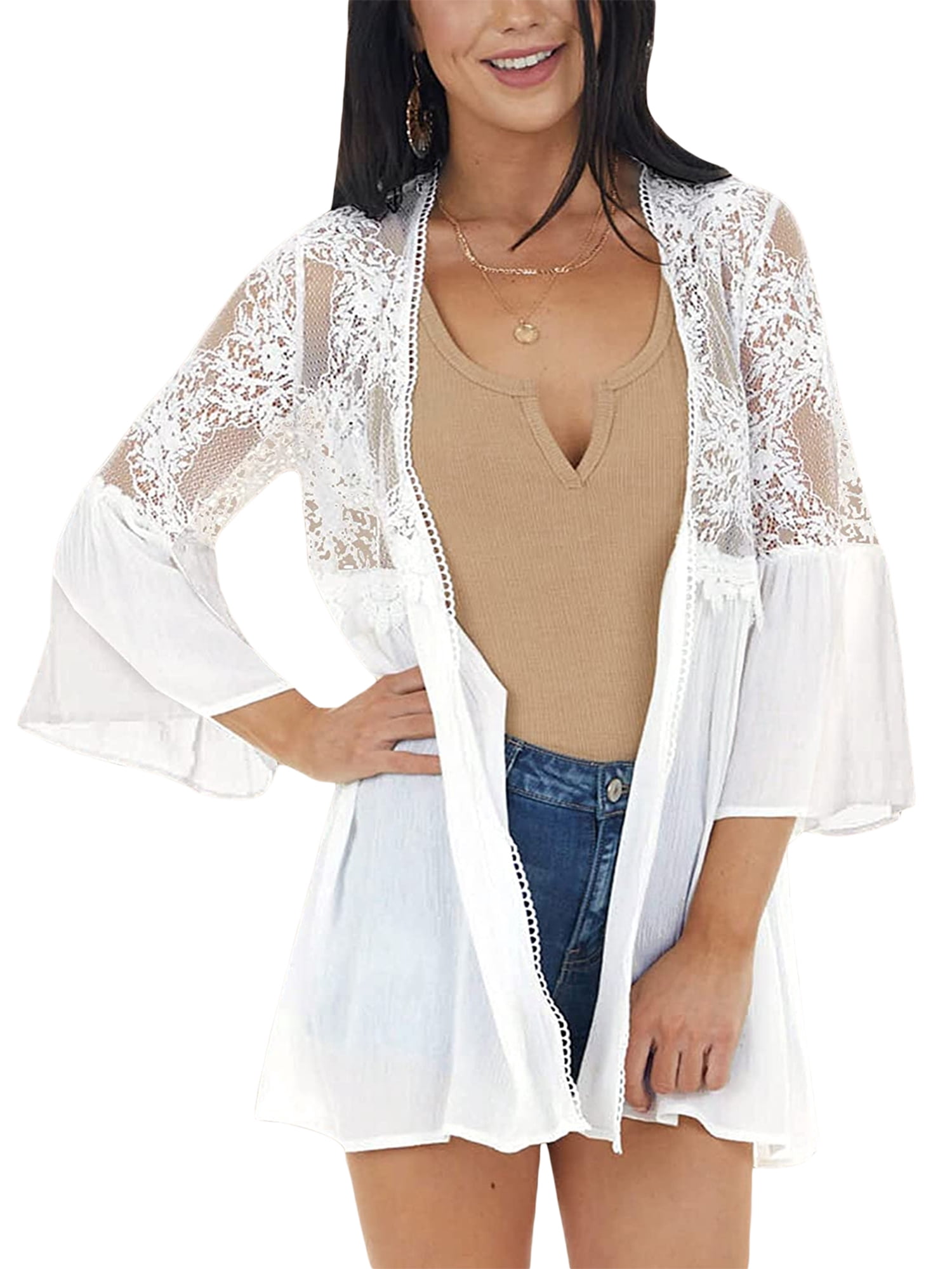 sheer kimono top