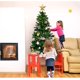 thumbnail image 5 of Árbol de Navidad con forma de estrella CHAO Decoración de plástico con purpurina 20 cm, 5 of 5