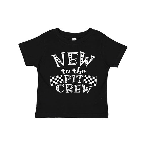 Inktastic New to the Pit Crew Racing Flags Boys or Girls Toddler T-Shirt