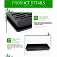 thumbnail image 2 of Bouanq Plant Growing Trays, Rectangular Vegetable Seedling Tray for Leaf Inserting and Soaking Pot, Garden Seed Starter Grow Trays for Seedlings, Indoor Gardening, Growing Microgreens, 2 of 5
