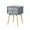 Gray, variant on Tcbosik 2-Drawer Nightstand with Rubber Wood Legs, Mid Century Modern Bedroom Side/End Desk for Small Space, Black