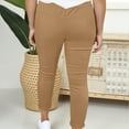 thumbnail image 7 of EDFBUYKRS Female Women Pants Casual Womens Sweatpants Tall 34 Inseam Casual Trousers with Drawstring Waist Ankle Pure Color Comfortable Pants for Everyday Wear L, 7 of 7