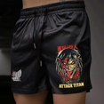 thumbnail image 2 of Anime Shorts Gym Shorts Men Women Attack on Titan Eren 3D Printed Quick Mesh Dry Casual Short Pants for Fitness Workout Running, 2 of 3