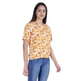 thumbnail image 3 of Moomaya Printed Tie Dye Tops For Women Casual Half Sleeve Round Neck T-shirts, 3 of 7