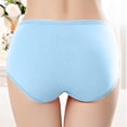 thumbnail image 5 of Bigersell Underwear Sets for Women Clearance Cheeky Panties Women Seamless Panty Style P-266 Polyester Bikini Panties Ladies Seamless Thong Briefs High Waist Women's Bikini Panties Light Blue L, 5 of 6