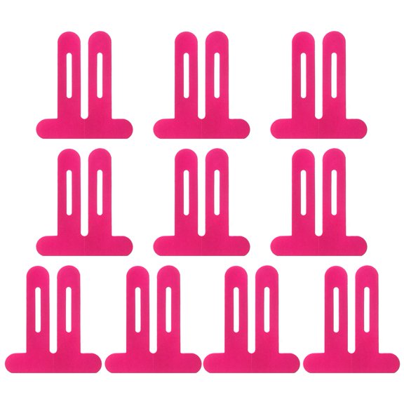 QDXFX 10 Pcs Precut Kinesiology Tape for Knee Pain Relief Waterproof Elastic Athletic Tape for Knee Support Stability,Red