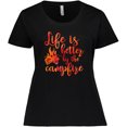 thumbnail image 3 of Inktastic Life's Better Campfire Women's Plus Size T-Shirt, 3 of 5
