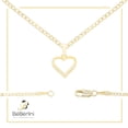 thumbnail image 7 of BEBERLINI Women Heart CZ Pendant Necklace Set 14K Gold Filled Cuban Chain Jewelry 20", 7 of 7