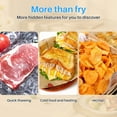 thumbnail image 4 of 6 Qt Air Fryer, Sliver 12-in-1 Functions Air Fryer, Automatic Shutoff, Built-in Timer, Basket, Oil, Frying 400°F Max, 4 of 7