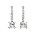 thumbnail image 3 of Diamond Dangle Earrings | 8 Ct IGI Certified Cushion Shape Lab Grown Diamond | 14K Rose Gold | Anaisa Dangling Lab Diamond Dangle Earrings | FG-VS1-VS2 Quality | Friendly Diamonds, 3 of 6