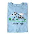 thumbnail image 5 of Life is Crap Dog Chase Funny Shirt Adult Gift Idea Cute Edgy T-Shirt Tee, 5 of 7