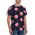 thumbnail image 5 of Rocae Cartoon Donut Planets for Men's Moisture-Wicking Crew Tee - T-Shirt for Sports, Outdoor Activities, and Casual Wear, 5 of 9
