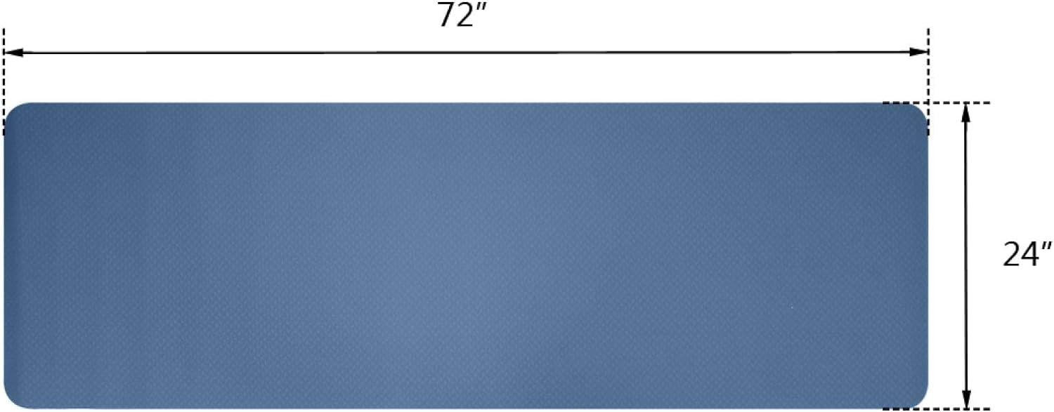 Yoga Mat, TPE Material - Textured Non Slip Surface and Optimal Cushioning 72"x 26" Thickness 1/4"