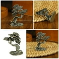 thumbnail image 5 of LABSERRON Brass Pine Adornment Desktop Pine Shaped Decor 1Set Golden .3X4.3X0.8In, 5 of 8