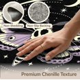 thumbnail image 6 of ODIKA 4'x6' Washable Area Rug Death Moth Gothic Mirrored Phase Galaxy Stars Academia Witchy for Home Office, Under Desk, Non-Slip Chair-Friendly, Flatwoven, 6 of 7