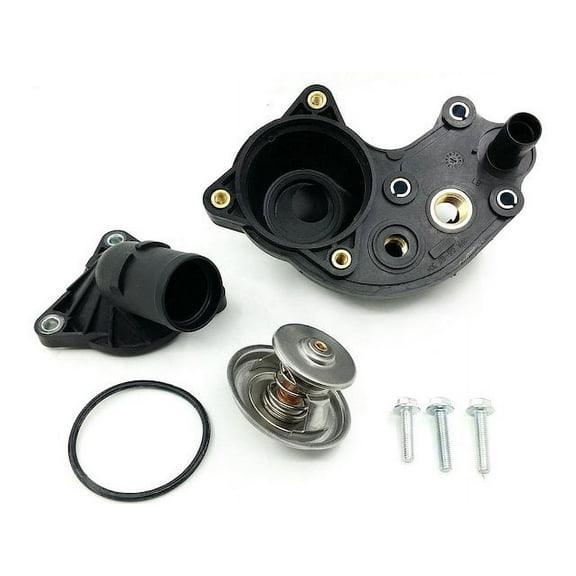Engine Coolant Thermostat Housing Assembly - Compatible with 2001 Ford Ranger 4.0L V6