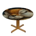 thumbnail image 3 of Orinice Sleeping Squirrel Round Table Cover Stain Resistant Washable Indoor Outdoor Tablecloth Kitchen Dining Wedding Parties 100% Polyester Fiber 54-58, 3 of 8
