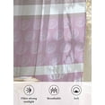 thumbnail image 6 of Sheer Curtains 54 Inch Length, Farm Fruits Semi Sheer Curtains Light Filtering Window Treatment, Watermelon Lemons Peach Pink Grey Striped Privacy Voile Drapes for Living Room Bedroom 52x54 Inch, 6 of 7