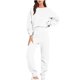 thumbnail image 2 of Puntoco Conjuntos de salón de manga de gran tamaño de color casual de moda para mujer Tops y pantalones casuales Trajes de 2 piezas Chándal Liquidación Puntoco Puntoco-5377, 2 of 7