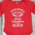 thumbnail image 4 of Inktastic Handpicked for Earth by My Great Grandma in Heaven Boys or Girls Long Sleeve Baby Bodysuit, 4 of 5