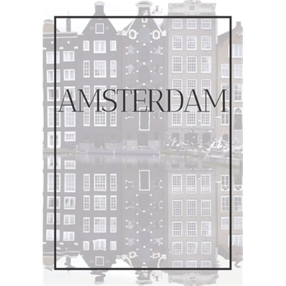 Pre-Owned International: Amsterdam: A decorative book for coffee tables, bookshelves, bedrooms and interior design styling: Stack International city books to add decor to any room. Faded Skyline effect cover: I