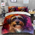 thumbnail image 2 of 3 Pieces Duvet Cover Set Pyrenean Shepherd Dog 3D Print Bedding 1 Duvet Cover 2 Pillowcases Natural Animals Comforter Sets Soft Breathable for Boys Girls Children KBfrBo, 2 of 6