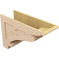 thumbnail image 5 of 12"W x 36"D x 24"H Classic Mayflower Rough Cedar Woodgrain TimberThane Corbel, Primed Tan, 5 of 6