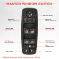 thumbnail image 3 of Driver Side Power Master Window Switch for 2009-2012 Dodge Ram 1500/2500/3500 Pickup Crew Cab Quad, 2014-2017 Jeep Cherokee 2.4L 3.2L 4602863AB, 4602863AC, 4602863AD, DWS1386, 68141894AA, 3 of 10