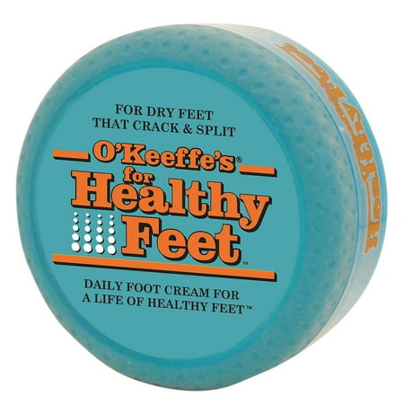 O'KEEFFE'S Unscented Fragrance Foot Cream, 3.2 oz. Tub, 1 EA K0320001