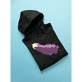 thumbnail image 3 of Pixel Eggplant Fun Emoji - Retro Meme Art Design Men's Hoodie, 3 of 4