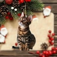 thumbnail image 3 of Elegant Festive Cat Pendants for Holiday Tree Ornaments and Enthusiast Home Car Interior Decorative Accessories, 3 of 3