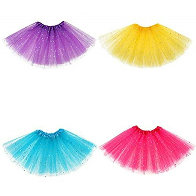 12 piezas Princesa Vestida Tutu Guantes Corona Accesorios Tiara Guantes de ballet Tutú Falda para niñas Favores de fiesta de disfraces
