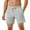 Grey, variant on NIMENJOJA Mens 5.5 Inch Athletic Gym Shorts Cotton Workout Sweat Shorts with Upgrade YKK Zipper Pockets and Drawstring