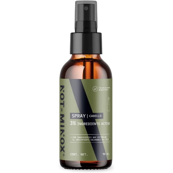 SPRAY para Crecimiento de Cabello Not-Minox 3% de ingrediente activo 90ml.