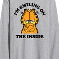 thumbnail image 3 of Garfield - Smiling On The Inside - Men's Long Sleeve T-Shirt, 3 of 5